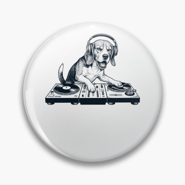 Item preview, Vintage Retro Beagle DJ Dog Mom Dad Music Lover designed and sold by TerryConnells.