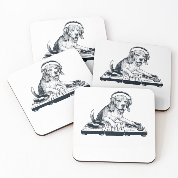 Item preview, Vintage Retro Beagle DJ Dog Mom Dad Music Lover designed and sold by TerryConnells.
