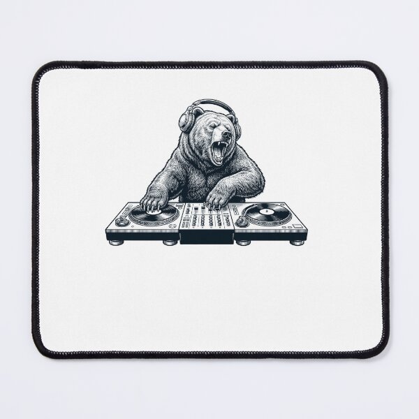 Item preview, Vintage Retro Bear DJ Animal Music Lover designed and sold by TerryConnells.