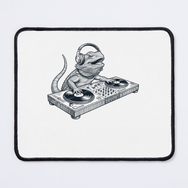 Item preview, Vintage Retro Bearded Dragon DJ Animal Music Lover designed and sold by TerryConnells.