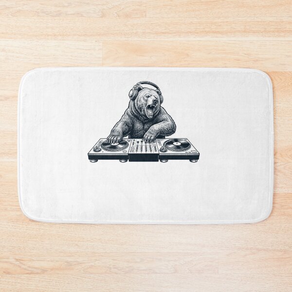 Item preview, Vintage Retro Bear DJ Animal Music Lover designed and sold by TerryConnells.