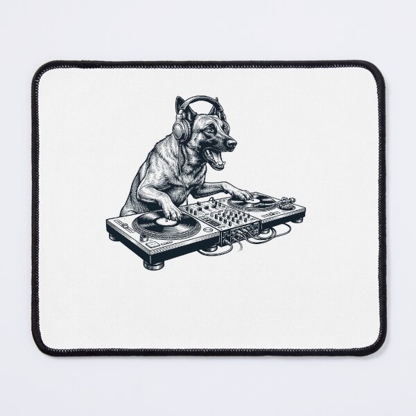 Item preview, Vintage Retro Belgian Malinois DJ Dog Mom Dad Music Lover designed and sold by TerryConnells.