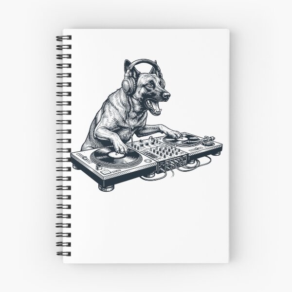 Item preview, Vintage Retro Belgian Malinois DJ Dog Mom Dad Music Lover designed and sold by TerryConnells.