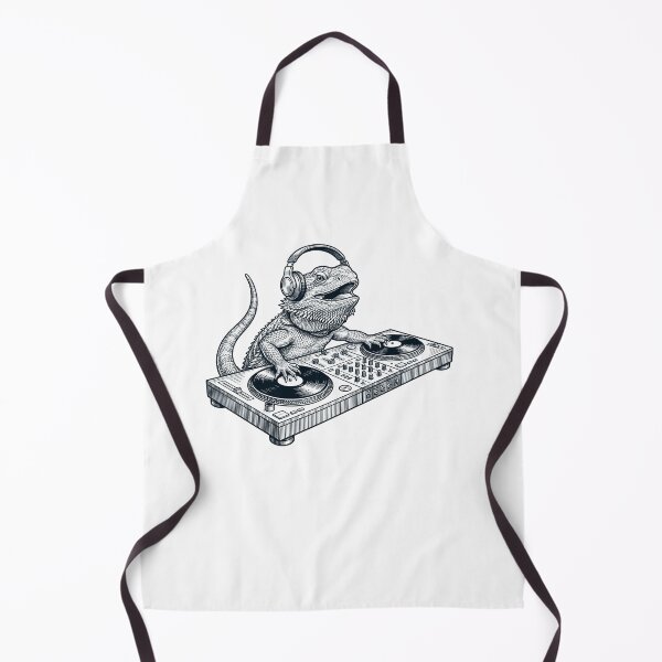 Item preview, Vintage Retro Bearded Dragon DJ Animal Music Lover designed and sold by TerryConnells.