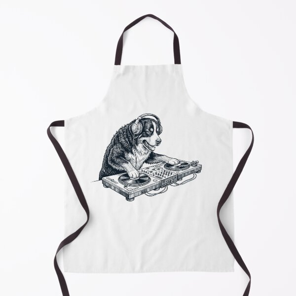 Item preview, Vintage Retro Bernese Mountain Dog DJ Dog Mom Dad Music Lover designed and sold by TerryConnells.