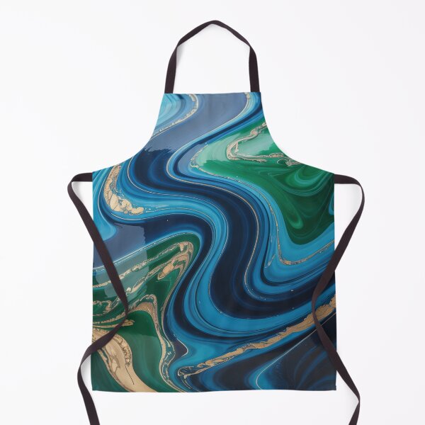 Item preview, Cosmic Liquid Marble Art – Abstract Gold Nebula Fluid Acrylic Wall Print designed and sold by Tamas Das.