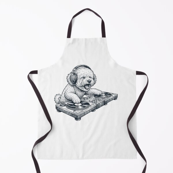 Item preview, Vintage Retro Bichon Frise DJ Dog Mom Dad Music Lover designed and sold by TerryConnells.