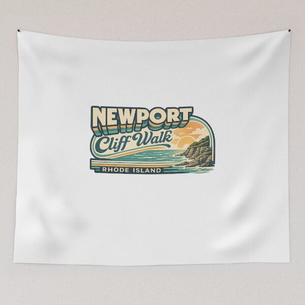 Item preview, Newport Rhode Island Cliff Walk Atlantic Coastline Ocean Bluffs Sunset designed and sold by Aryabek.