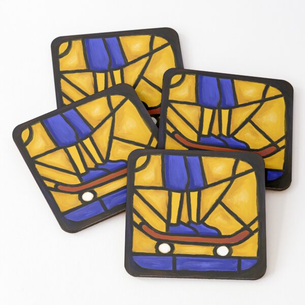Item preview, Stained Glass Skateboarder Graphic designed and sold by Be-bored.