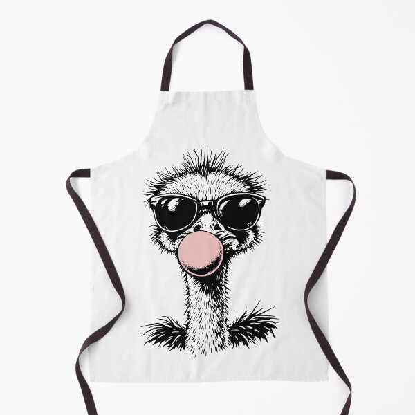 Item preview, Cool Ostrich Blowing Bubblegum designed and sold by YV Designs & Stuff.