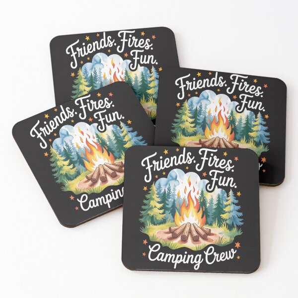 Item preview, Friends Fires Fun Camping  designed and sold by TheRetroStyle.