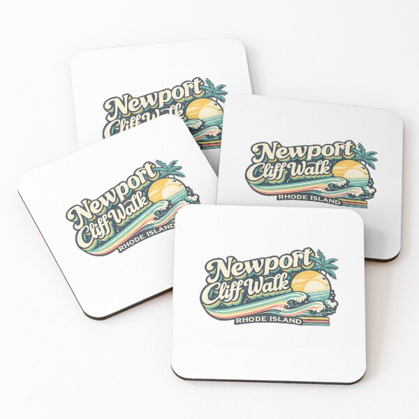 Item preview, Newport Rhode Island Cliff Walk Ocean Waves Atlantic Coastal Sunset designed and sold by Aryabek.