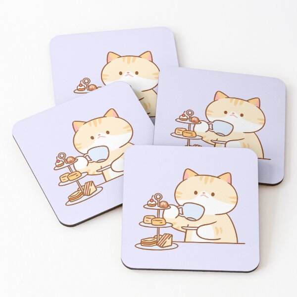 Item preview, Cat with Afternoon tea designed and sold by salposi.