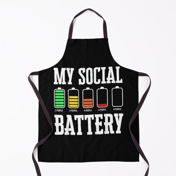 Item preview, Antisocial Funny Introverted Low Energy My Social Battery designed and sold by JohnVBurks.