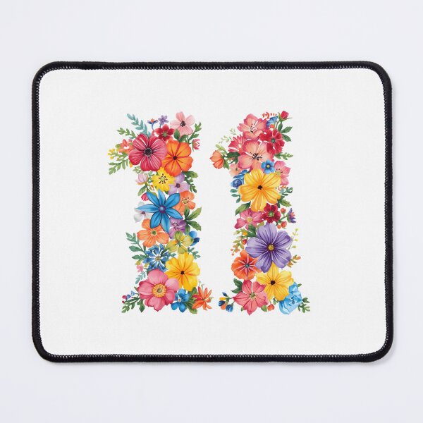 Item preview, 11th birthday flowers  watercolor designed and sold by uunaa.
