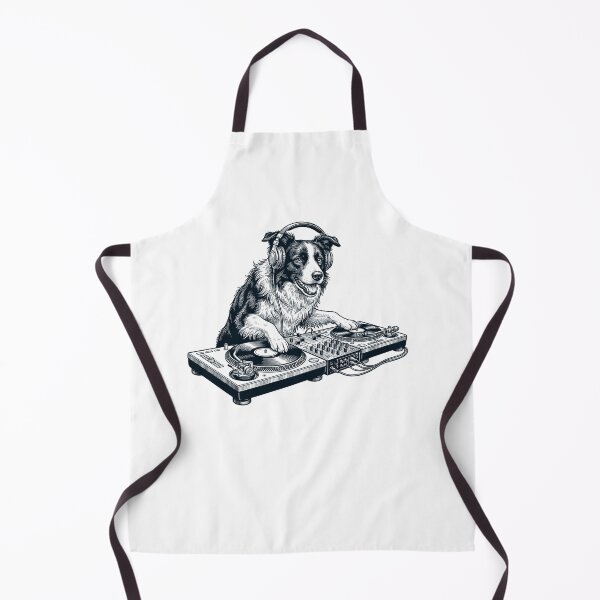 Item preview, Vintage Retro Border Collie DJ Dog Mom Dad Music Lover designed and sold by TerryConnells.