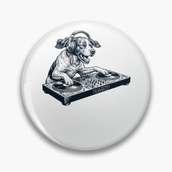 Artikelvorschau, Vintage Retro Brittany DJ Hundemama Papa Musikliebhaber entworfen und verkauft von TerryConnells.