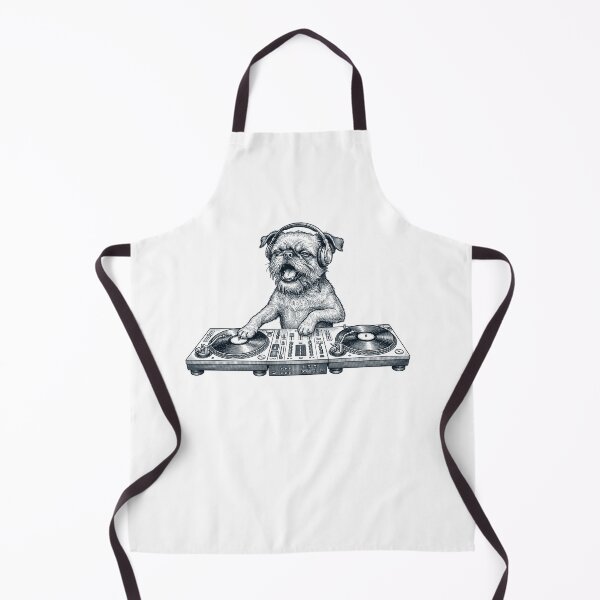 Item preview, Vintage Retro Brussels Griffon DJ Dog Mom Dad Music Lover designed and sold by TerryConnells.