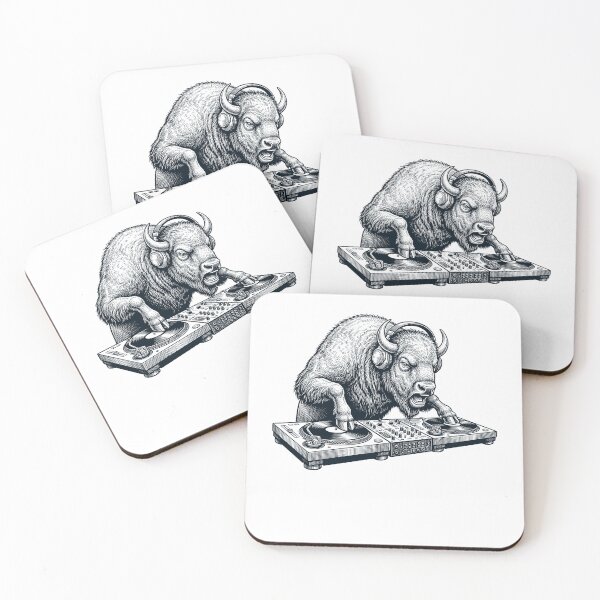 Item preview, Vintage Retro Buffalo DJ Animal Music Lover designed and sold by TerryConnells.