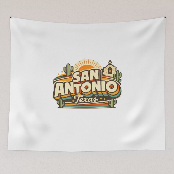 Item preview, San Antonio Texas Alamo Mission Desert Skyline Hill Country Sunset designed and sold by Aryabek.