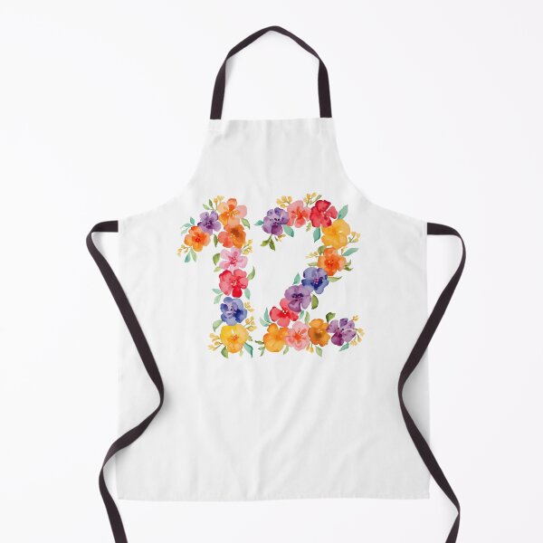 Item preview, 12th birthday flowers  watercolor designed and sold by uunaa.