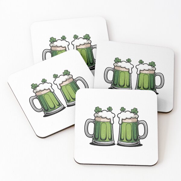 Item preview, St Patricks Day Drinking Irish Shamrock Green Beer Mug designed and sold by Formatage.