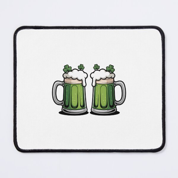 Item preview, St Patricks Day Drinking Irish Shamrock Green Beer Mug designed and sold by Formatage.
