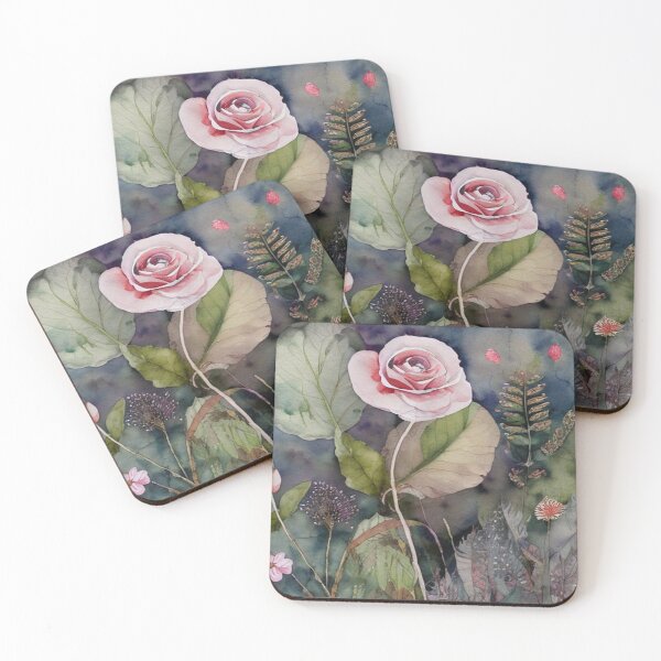 Item preview, A delicate watercolor rose bouquet in soft colors for elegant modern art lovers. designed and sold by FotoworldEdel.