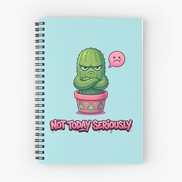 Item preview, Not Today Seriously Not Today Angry Cactus  designed and sold by Collagedream.