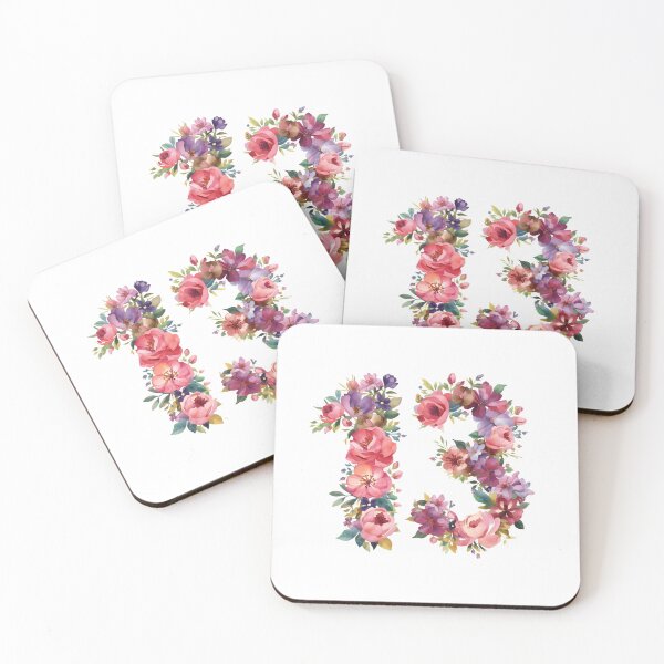 Item preview, 13th birthday flowers  watercolor designed and sold by uunaa.