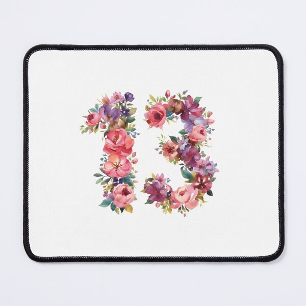 Item preview, 13th birthday flowers watercolor designed and sold by uunaa.