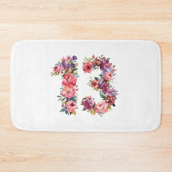 Item preview, 13th birthday flowers  watercolor designed and sold by uunaa.