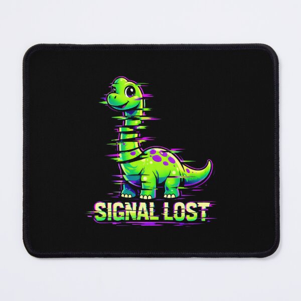 Item preview, Glitch Brachiosaurus Signal Lost Vaporwave Art designed and sold by SplashTastic.