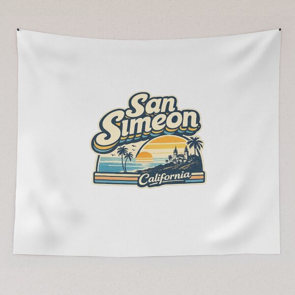 Item preview, San Simeon California Pacific Coast Hearst Castle Coastal Landscape designed and sold by Aryabek.