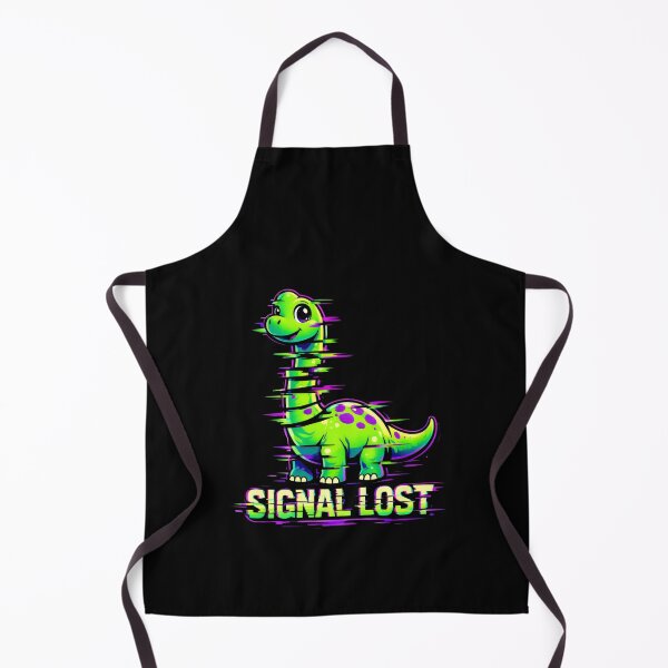 Item preview, Glitch Brachiosaurus Signal Lost Vaporwave Art designed and sold by SplashTastic.