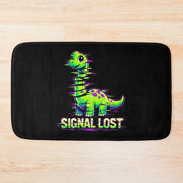 Item preview, Glitch Brachiosaurus Signal Lost Vaporwave Art designed and sold by SplashTastic.