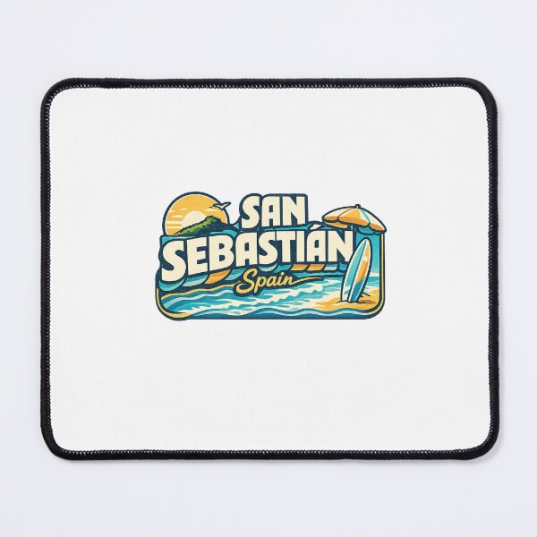 Item preview, San Sebastian Spain La Concha Beach Basque Coast Surf Bay Sunset designed and sold by Aryabek.