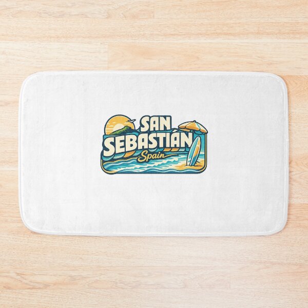 Item preview, San Sebastian Spain La Concha Beach Basque Coast Surf Bay Sunset designed and sold by Aryabek.
