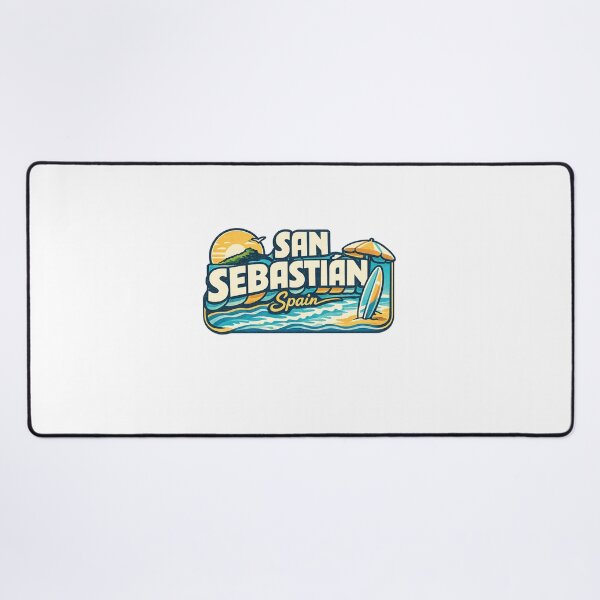 Item preview, San Sebastian Spain La Concha Beach Basque Coast Surf Bay Sunset designed and sold by Aryabek.