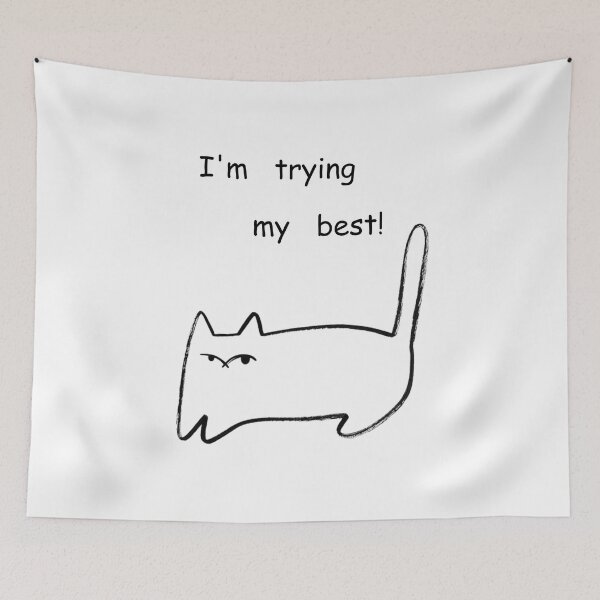 Item preview, Sassy Minimalist Cat Line Ar designed and sold by HALYNA070824.