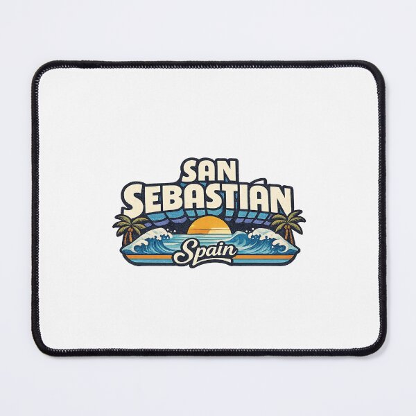 Item preview, San Sebastian Spain Basque Coast La Concha Bay Atlantic Waves Sunset designed and sold by Aryabek.