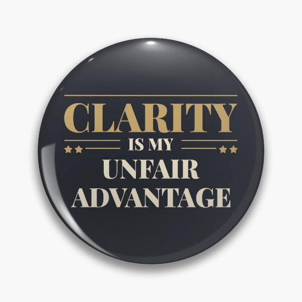Item preview, Clarity is my unfair advantage - Light typography designed and sold by Revextyr.