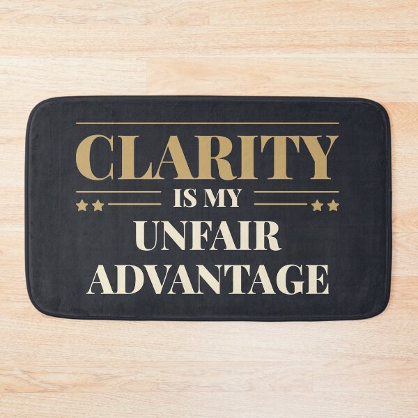 Item preview, Clarity is my unfair advantage - Light typography designed and sold by Revextyr.