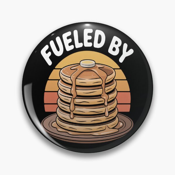 Item preview, Fueled By Pancakes - Pancake Foodie Breakfast Hot-Cake designed and sold by TheRetroStyle.