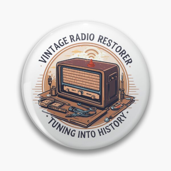 Item preview, Vintage Radio Restorer – Analog Sound Society designed and sold by KapiPrint.