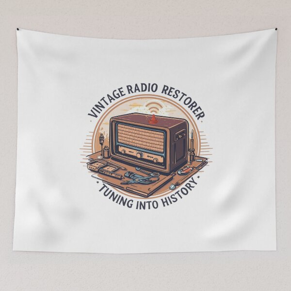 Item preview, Vintage Radio Restorer – Analog Sound Society designed and sold by KapiPrint.