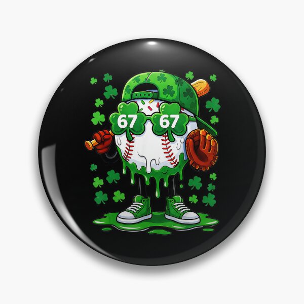 Item preview, 67 Baseball Drip Shamrock Funny St Patricks Style designed and sold by miaa-artistshop.