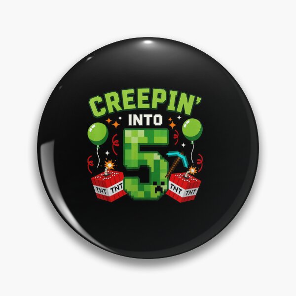 Item preview, Creepin Into 5 Pixel Gamer Birthday designed and sold by FGTV2021.