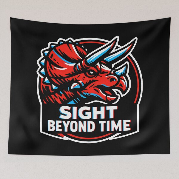 Item preview, Anaglyph Triceratops Sight Beyond Time Pop Art designed and sold by SplashTastic.