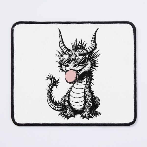 Item preview, Stylish Dragon Blowing Bubblegum designed and sold by YV Designs & Stuff.